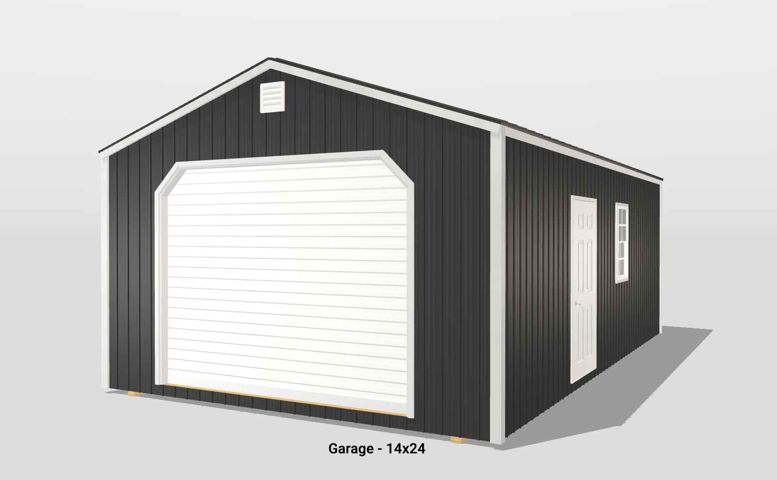 14x24 Metal Garage - Amish Garages