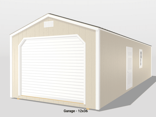 14x32 Lofted Garage - Amish Garages, Lofted Garages