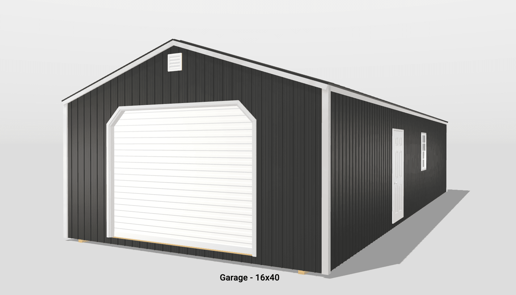 ☆American Garage 16x40 Metal Garage - Amish Garages